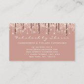 Haar Stylist Hairdresser Scissors Roos Drijft Blus Visitekaartje (Achterkant)