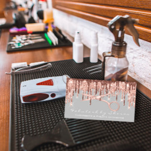 Haar Stylist Hairdresser Scissors Roos Grey Driver Visitekaartje