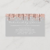 Haar Stylist Hairdresser Scissors Roos Grey Driver Visitekaartje (Achterkant)