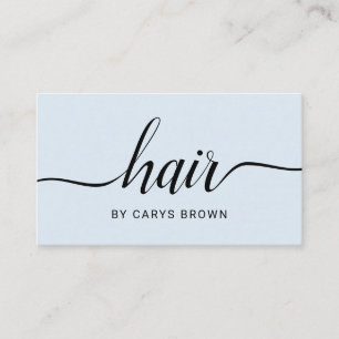 Haar Stylist Handgeschreven minimalistisch paasbla Visitekaartje