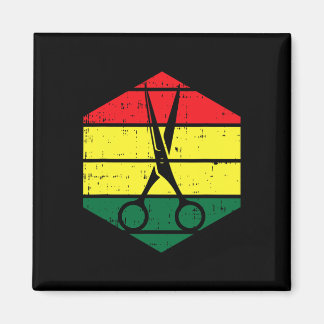 Haar-stylist Juneteenth Blm Black Geschiedenis Kap Magneet