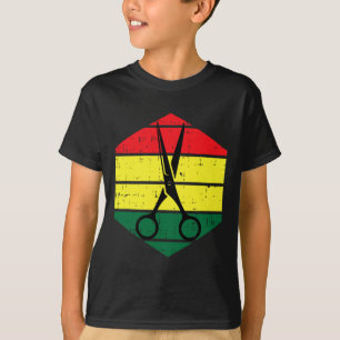 Haar-stylist Juneteenth Blm Black Geschiedenis Kap T-shirt