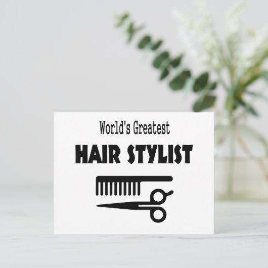 Haar Stylist Kaart (Staand voorkant)