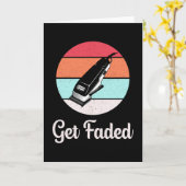 Haar Stylist Kapper Get Faded Gift Kaart (Gele Bloem)