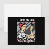 Haar Stylist Kapper Kapper Schaar Haar Gift Briefkaart (Voorkant / Achterkant)