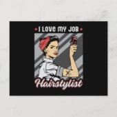 Haar Stylist Kapper Kapper Schaar Haar Gift Briefkaart (Voorkant)
