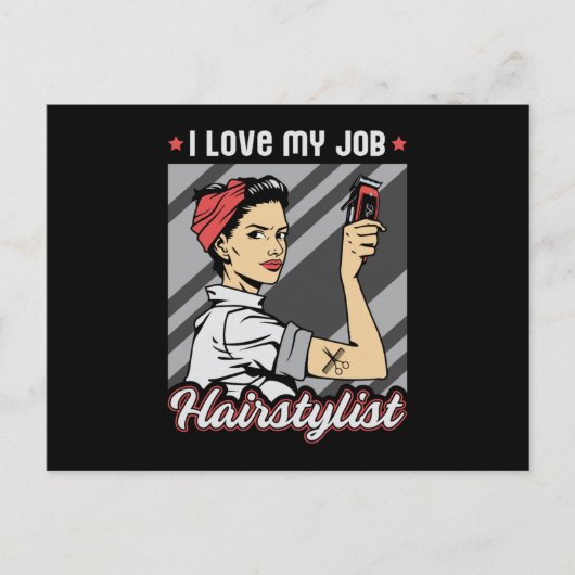Haar Stylist Kapper Kapper Schaar Haar Gift Briefkaart (Voorkant)