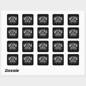 Haar Stylist Kapper Schaar Kapper Haar Gift Vierkante Sticker (Vel)
