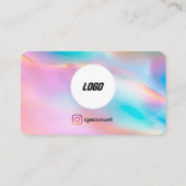 Haar Stylist Kappers Logo QR Code Salon Visitekaartje (Achterkant)