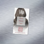 Haar Stylist Logo QR-code Telefoon Promotie Magnetisch Visitekaartje (Voorbeeld)