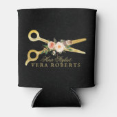 Haar Stylist Luxe Gouden Schaar Gepersonaliseerd Blikjeskoeler (Voorkant)