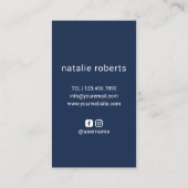 Haar Stylist Luxe Schaar Schoonheidssalon Marine B Visitekaartje (Achterkant)