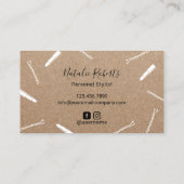 Haar Stylist & Make-up Kunstenaar Beauty Salon Kra Visitekaartje (Achterkant)