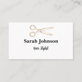 Haar Stylist Minimalistische Typografie Visitekaar Visitekaartje
