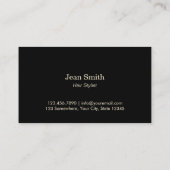 Haar Stylist Moden Gouden Vlinder Antiek Schaar Visitekaartje (Achterkant)