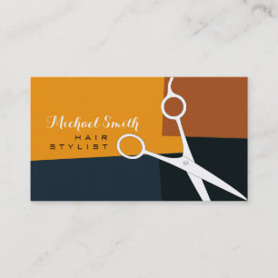 Haar Stylist Modern Retro Color Pattern #19 Visitekaartje