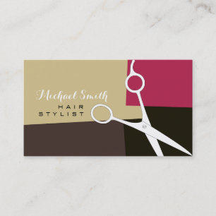 Haar Stylist Modern Retro Color Pattern #2 Visitekaartje