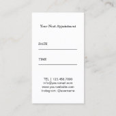 Haar Stylist Modern Scissor Pattern Appointment Afsprakenkaartje (Achterkant)