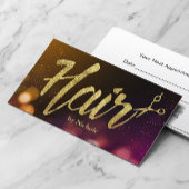 Haar Stylist Modern Sparkle Lights Benoeming Afsprakenkaartje