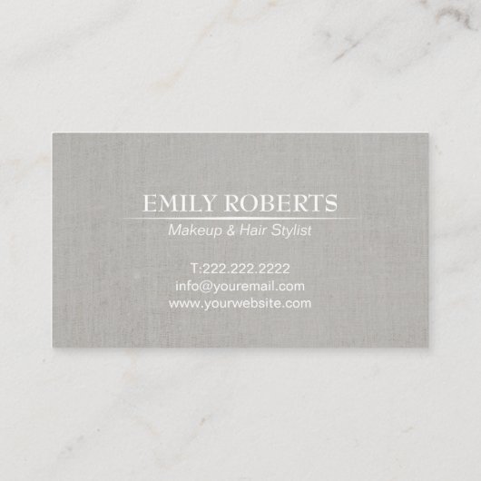Haar Stylist Moderne Circle Silver Confetti Stippe Visitekaartje (Achterkant)