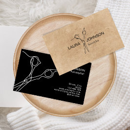 Haar Stylist Moderne Minimalistische Eenvoudige Sc Visitekaartje