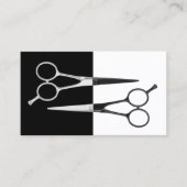 Haar Stylist Moderne Schaar Kapper Visitekaartje (Voorkant)