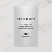 Haar Stylist Moderne Schaar Logo Beauty Salon Visitekaartje (Achterkant)