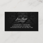 Haar Stylist Monogram Modern Leopard Print Visitekaartje (Achterkant)