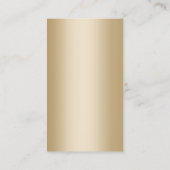 Haar Stylist Monogram Script Gold Scissor Modern Visitekaartje (Achterkant)