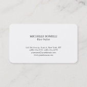 Haar Stylist Plain Clean Red White Professional Visitekaartje (Achterkant)