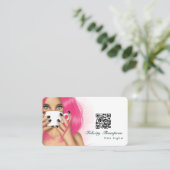 Haar Stylist QR-code Visitekaartje (Staand voorkant)
