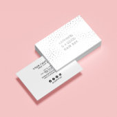 Haar Stylist Quote | Moderne witte Folie Visitekaartje