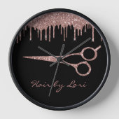 Haar Stylist Roos Gold Drives Glitter Scissors (Voorkant)