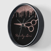 Haar Stylist Roos Gold Drives Glitter Scissors (Hoek)