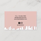 Haar Stylist Roos Gold Driving Gold Scissor Salon Visitekaartje (Achterkant)