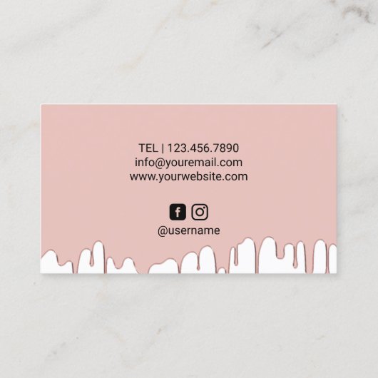 Haar Stylist Roos Gold Driving Gold Scissor Salon Visitekaartje (Achterkant)