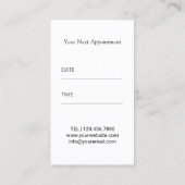 Haar Stylist Roos Gold Scissor & Crown Appointing Afsprakenkaartje (Achterkant)