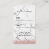 Haar Stylist Roos Gold Scissor & Crown Black Afsprakenkaartje (Achterkant)