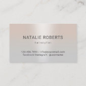 Haar Stylist Roos Gouden Schaar Classy Zilveren Sa Visitekaartje (Achterkant)