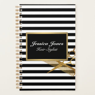 Haar Stylist Salon Business Gouden Schaar Planner