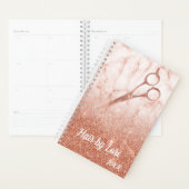 Haar Stylist Salon Business Roos Gouden Schaar Planner (Display)
