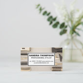 Haar Stylist Salon Gereedschap Visitekaartje (Staand voorkant)