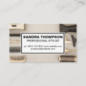 Haar Stylist Salon Gereedschap Visitekaartje (Voorkant)