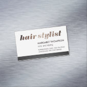 Haar Stylist/Salon Magnetisch Visitekaartje (Voorbeeld)