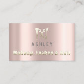 Haar Stylist Salon Make-up Lash Afspraak Goud Visitekaartje (Voorkant)