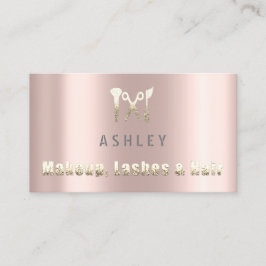 Haar Stylist Salon Make-up Lash Afspraak Goud Visitekaartje