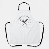 Haar Stylist Salon Schaar & Kam Kapsalon Schort (Voorkant)