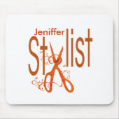 Haar Stylist Salon Spa Elegant Stylist Design Muismat (Voorkant)