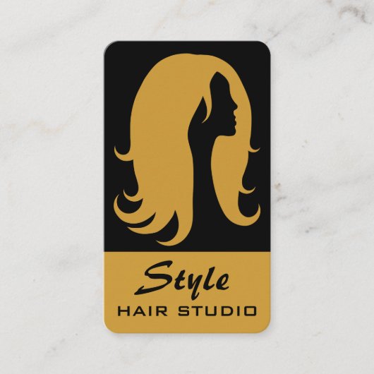 Haar Stylist Salon Studio Visitekaartje (Voorkant)