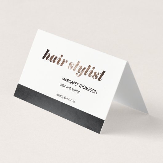 Haar Stylist/Salon Visitekaartje (Voorkant)